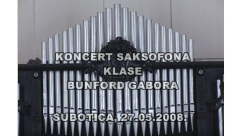 Koncert saksofona klase Bunford Gabora 2008 